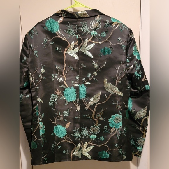 Men’s Damask Blazer Jacket - Picture 2 of 6